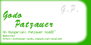 godo patzauer business card